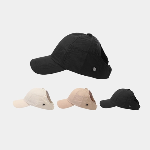 Ponytail Baseball Cap Women Quick Dry Polyester Breathable Sun Protection Outdoor Sports Adjustable Golf Hat