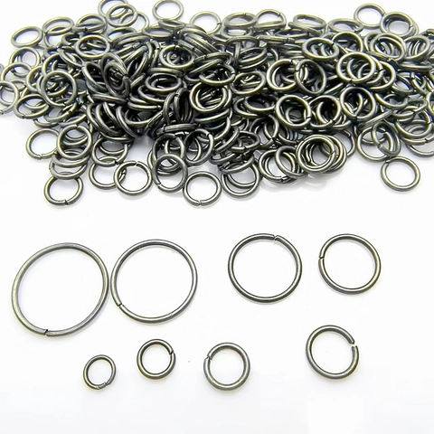 Iron Open Jump Rings Connectors For Jewelry Making DIY Handcrafted Hand Made Vintage Style Metal Findings