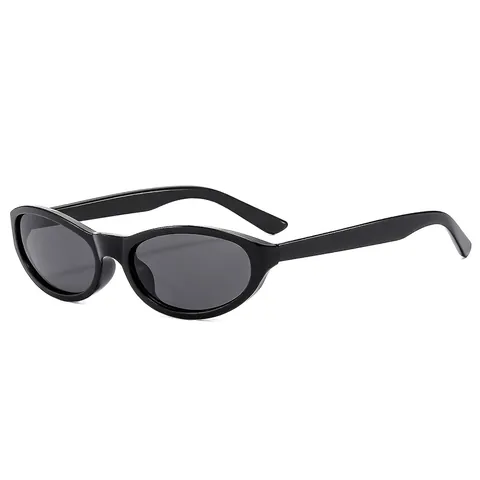 Cat Eye Sonnenbrille Retro Kleine Ovale PC Rahmen AC Linsen UV400 Schutz Vintage Y2K Trendy Outdoor Brillen Damen Herren