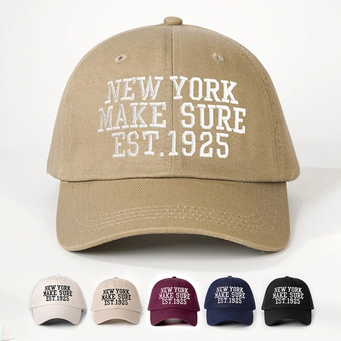 Cappello Da Baseball In Cotone Vintage Lettere New York Ricamate Regolabile Protezione Solare All'aperto Berretto Per Uomini Donne