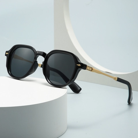 Retro Square Sunglasses UV400 Protection Unisex Fashion TR Metal Frame Sun Glasses For Driving Travel Outdoor Eyewear