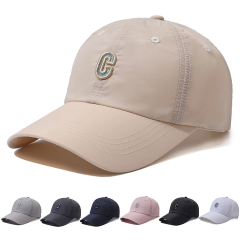 Cappello Da Baseball In Poliestere Ad Asciugatura Rapida Cappello Da Sole Traspirante Ricamo Sport All Aperto Regolabile