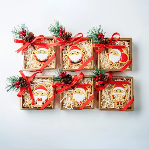 Weihnachts Weihnachtsmann Plätzchenform PLA Kunststoff 3D Druck Prägung Ausstechform DIY Backwerkzeug Feiertagsparty