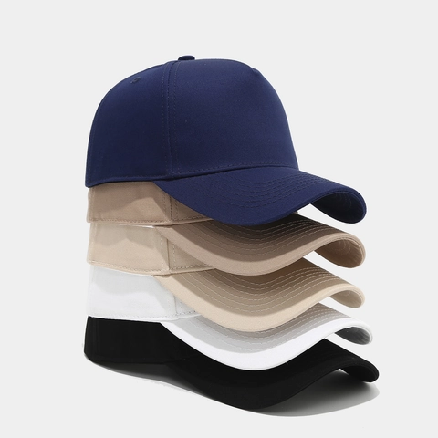 Honkbalpet Katoen Gebogen Rand Verstelbaar Retro Zonbescherming Buitensporten Unisex Trucker Pet Effen Kleur Contrastkleur