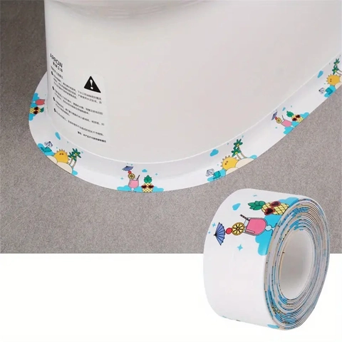 Nastro Sigillante Impermeabile Autoadesivo Striscia Sigillante In PVC Per Lavello Cucina Bagno WC Motivo Decorativo Adesivo Da Parete Antimuffa