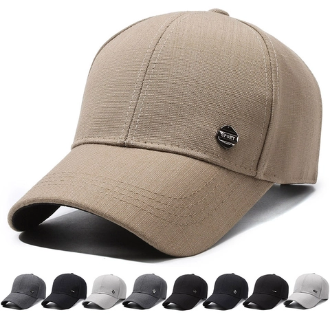 Gorra De Béisbol Para Hombre Y Mujer Transpirable Protección Solar Ajustable Sombrero Casual Al Aire Libre Con Metal Sport