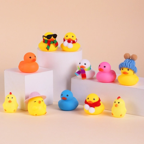 Christmas Advent Calendar Rubber Ducks Countdown Blind Box Festive Decor Toys For Kids Bath Time Various Styles