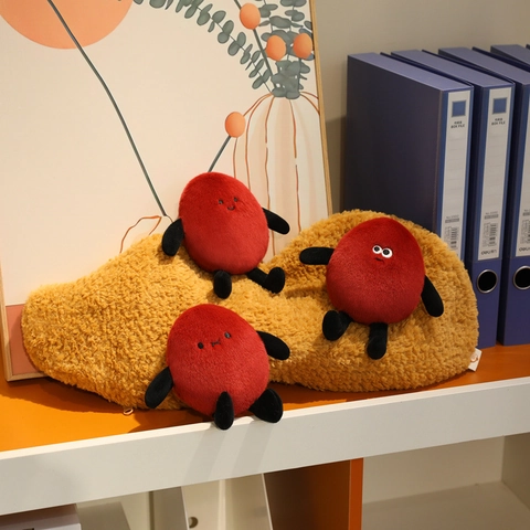 Erdnuss Plüschtier Lustig Kreativ Weiche Puppe Home Decor Tasche Schlüsselanhänger Neuheit Geschenk