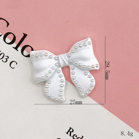 Ciondoli A Fiocco DIY Accessori In Lega Verniciata Con Künstliche Perle Artificiali Per Custodia Telefono Decorazione Capelli Dolce