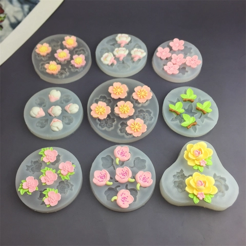 Stampo In Silicone Fiore Ciliegio Camelia Per Decorazione Torte Cioccolato Sapone Aromaterapia Gesso Fai Da Te Cucina