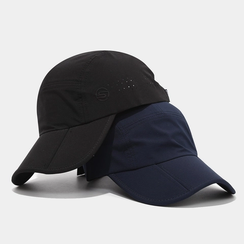 Gorra De Béisbol De Nailon Secado Rápido Plegable Transpirable Orificios De Ventilación Deporte Al Aire Libre Ajustable