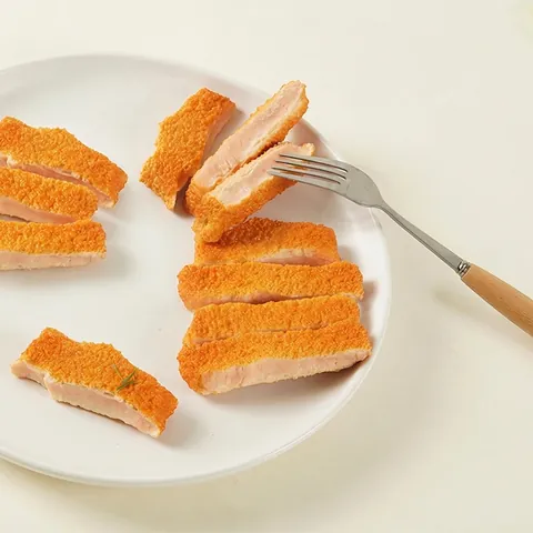 Porte-clés Simulation Escalope De Poulet Frit PVC Modèle Alimentaire Nouveauté Pendentif Sac Charme Drôle