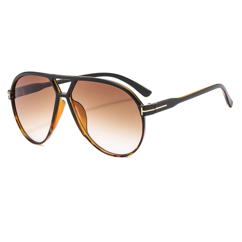 Retro Oversized Aviator Sunglasses PC Frame UV400 Gradient Lens Vintage Fashion Eyewear For Men Women Outdoor