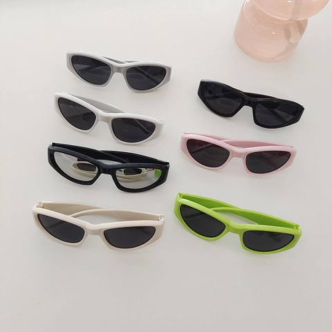 Occhiali Da Sole Cat Eye Y2K Bambini Protezione UV400 Montatura Resina Lente PC Sport All Aperto Vintage Di Tendenza