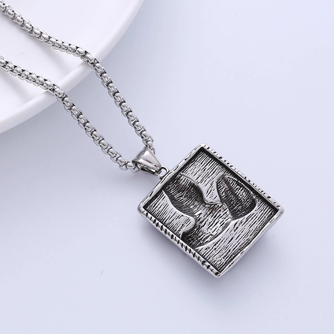 Collana Con Ciondolo Medico Della Peste Acciaio Inossidabile Gotico Punk Teschio Clessidra Gioielli Vintage Per Uomo
