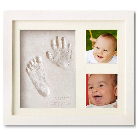 MDF Handprint And Footprint Picture Frame For Baby And Pet Keepsake DIY Memorial Desktop Or Wall Hanging Decor