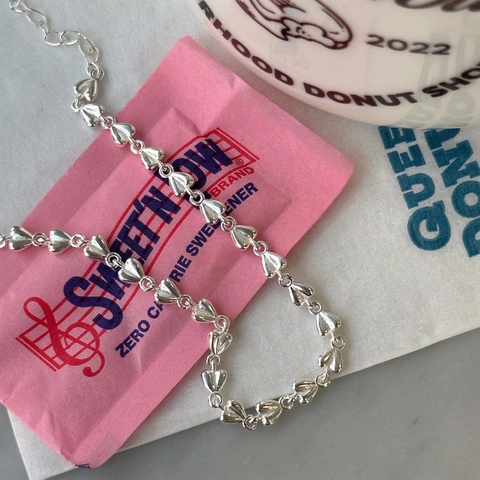 Bracciale A Catena Con Cuore In Argento Sterling 925 Gioielli Stile Coreano Minimalista Per Donna Elegante Quotidiano