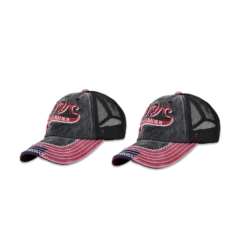 NYC Original Ricamo Cotone Lavato Mesh Trucker Hat Vintage Cappellino Da Baseball Streetwear Regolabile Accessorio Per Protezione Solare