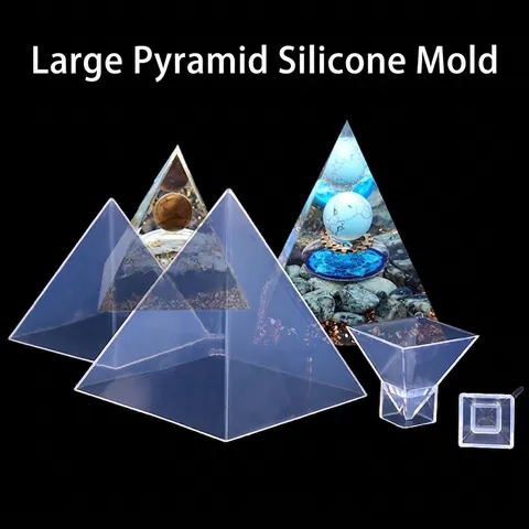 Pyramid Silicone Mold High Transparency Flexible For DIY Resin Casting Epoxy Art Desktop Ornament Crafting Tool