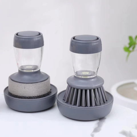 Automatische Zeepdispenser Potborstel Keuken Afwasborstel Met Vervangbare Spons En PET Borstelkop Handheld