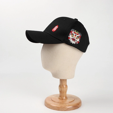 Cappellino Da Baseball In Cotone Ricamo Leone Cinese Stile Rigido Regolabile Protezione Solare Traspirante Da Esterno Per Uomo Donna