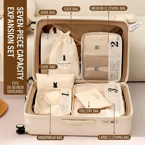 Reise Aufbewahrungstaschen Polyester Mesh Wasserdichte Gepäck Organizer Würfel Für Kleidung Unterwäsche Schuhe Toilettenartikel Kabel