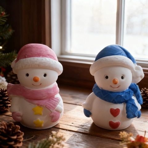 Snowman Silicone Mold 3D Christmas DIY Crafting Tool For Candle Resin Gypsum Soap Making Festive Decoration