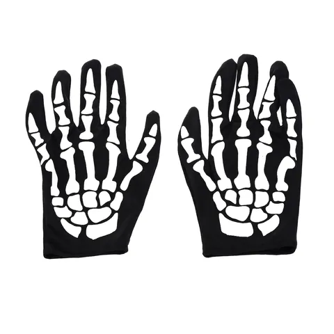 Halloween Kostüm Handschuhe Und Strümpfe Horror Blutig Skelett Druck Gruselig Lange Scharfe Krallen Spuk Party Cosplay Zubehör Erwachsen