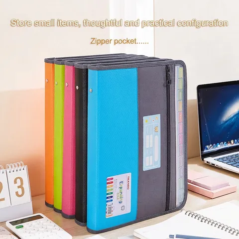 Organizzatore Di Documenti A4 Espandibile Borsa Con Cerniera Tasche Multiple Schede Indice Custodia Per Ufficio Scuola Portatile