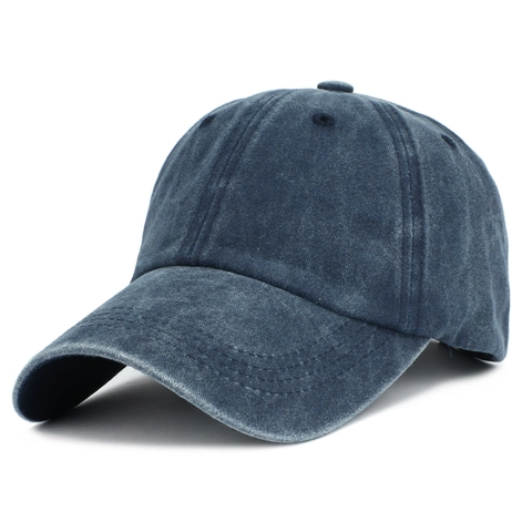 Washed Cotton Baseball Cap Vintage Adjustable Dad Hat Sun Protection Outdoor Sports For Adult Kids Solid Color