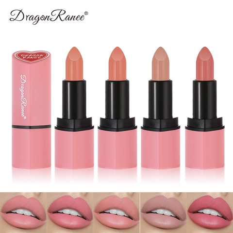 Hartvormige Matte Lippenstift Fluweelzacht Glad Langdurig Lip Tint Voor Dames Nude Rood Roze Kleuren