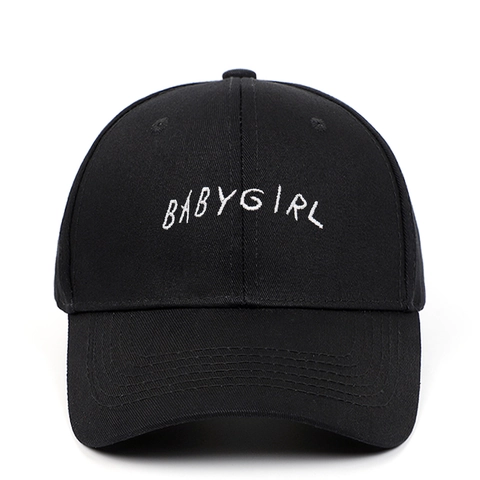 Berretto Da Baseball Cotone Ricamo Lettere Babygirl Regolabile Cappello Protezione Solare Streetwear Casual Per Donne