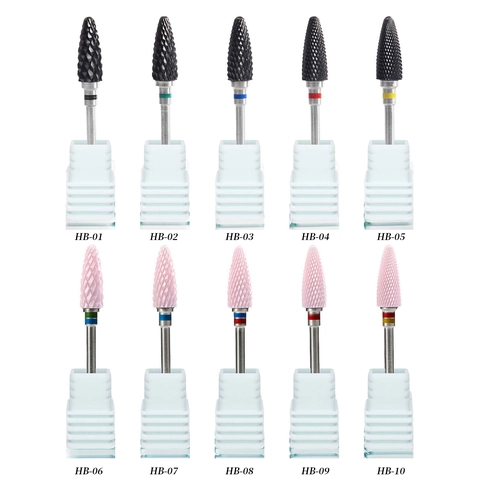 Punta Per Fresa Per Unghie Professionale In Ceramica E Acciaio Al Tungsteno Per Manicure Pedicure Rimozione Acrilico