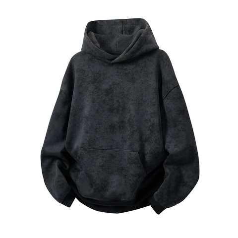 Herren Hoodie Tie Dye Acid Wash Oversized Dropped Shoulder Kängurutasche Kordelzug Streetwear Casual Lose Passform