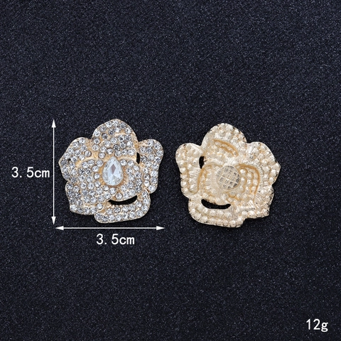 Ciondoli Per Gioielli Fai Da Te Fiore Di Camelia Lega Strass Pendenti In Cristallo Per Decorazione Scarpe E Cellulare