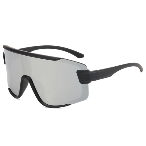Kids Cycling Sunglasses UV400 One Piece Shield Sport Mirror Lens Outdoor Biking For Boys Girls Teenagers PC Frame