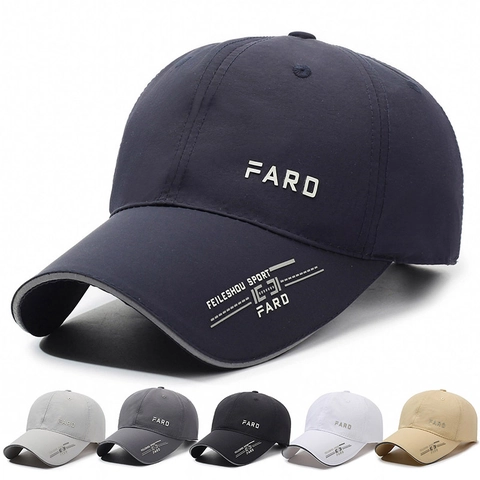 Baseball Cap Breathable Quick Dry Polyester Adjustable Sport Hat Outdoor Sun Protection Casual Letter Print Unisex