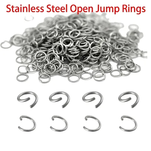 Stainless Steel Open Jump Rings For DIY Jewelry Making Bracelet Necklace Connections Round Findings