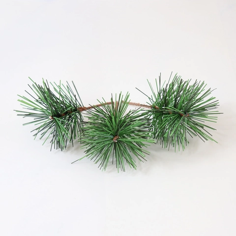 Künstliche Kiefernnadeln Weihnachtsbaum Dekoration DIY Basteln Picks PVC Grün Kunststoff Simulation Zweige Für Kranz