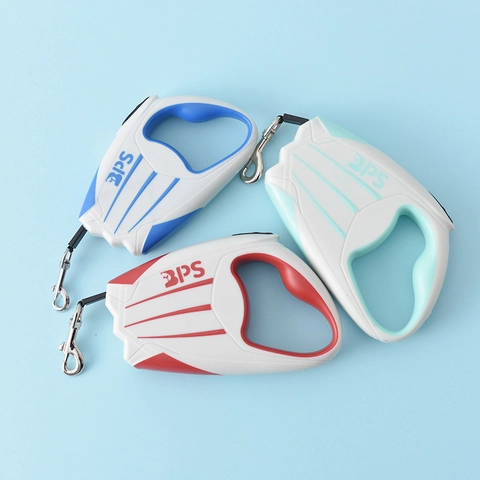 Guinzaglio Retrattile Automatico Per Animali Con Blocco Freno Impugnatura Ergonomica Plastica ABS Nastro Nylon Cani Gatti