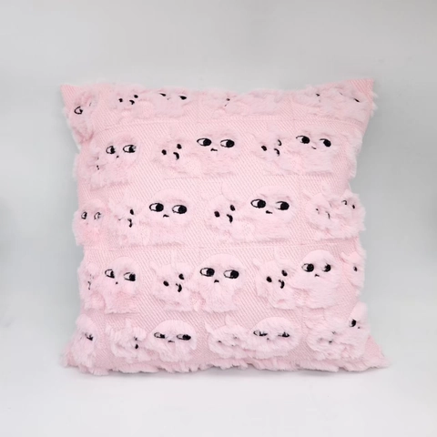 Plüsch Herz Kissenbezug Gestrickt Weich Stereo Cartoon Muster Dekokissen Hülle Für Sofa Wohnzimmer Deko Valentinstag Geschenk