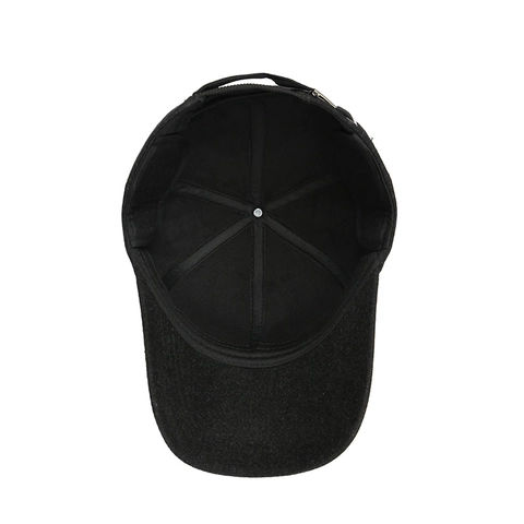 Gorra De Béisbol Para Hombre Invierno Cálido Rayas Mezcla De Lana Ajustable Informal Sombrero Rayado