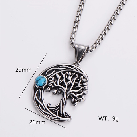 Vintage 304 Stainless Steel Pendant Necklace Retro Punk Viking Hip Hop Jewelry For Men Women Fashion Cool Jewelry Gifts