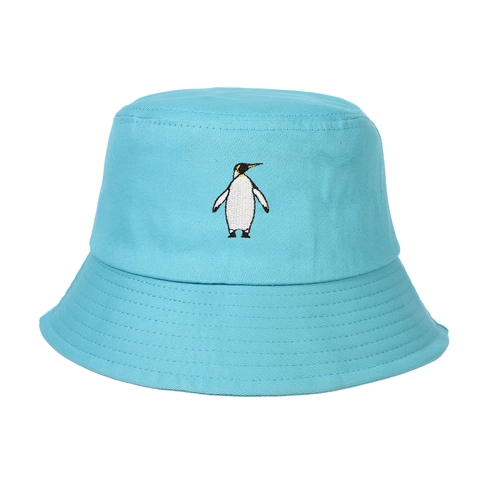 Cappello Pescatore Cotone Ricamo Di Pinguino Donne Uomini Estate Protezione Solare Outdoor Casual Motivo Animale