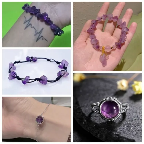 Natürliche Amethyst Lose Perlen Für Heimwerker Schmuckherstellung Violette Edelstein Runde Facettierte Stern Quadratische Perlen