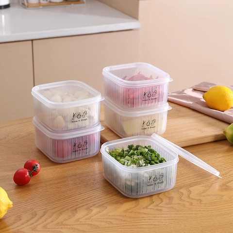 Zwiebel Ingwer Knoblauch Aufbewahrungsbox PP Kunststoff Transparent Frischhaltebehälter Mit Deckel Abtropfkorb Für Die Küche