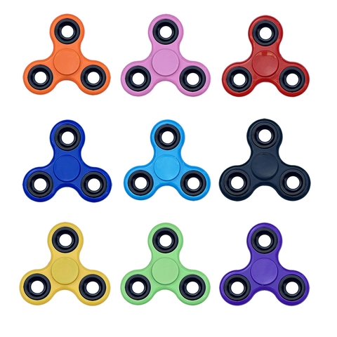Fidget Spinner Tri-Spinner Toy Stress Relief ADHD Sensory Tool High Speed Bearing Smooth Rotation Novelty