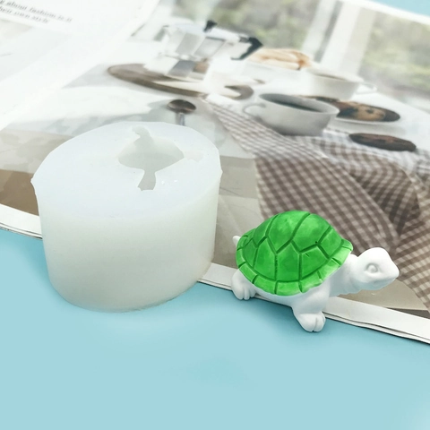 3D Schildkröte Silikonform DIY Handgemachte Seife Kerze Harz Gips Werkzeuge Flexible Hitzebeständige Backzubehör