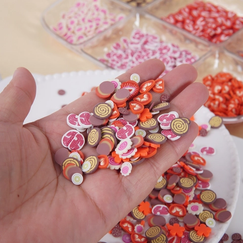 Miniature Food Polymer Clay Decorations Fruit Meat Vegetable DIY Craft Materials Slime Fillers Nail Art Decor