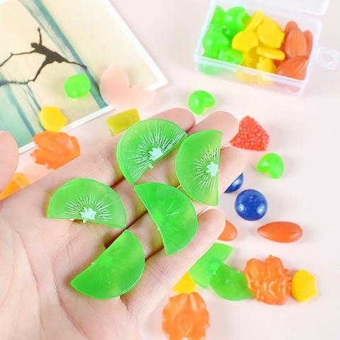 Realistische Künstliche Mini Obst Nuss Modelle PVC Simulation Lebensmittel Scheiben Für Bastelarbeiten Fotorequisiten